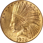 1926 Indian Gold $10 NGC MS64 Superb Eye Appeal Strong Strike Fantastic Luster