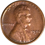 1925-S Lincoln Cent - Cleaned