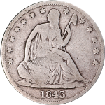 1843-P Seated Half Dollar