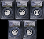 2010-S Silver 25c National Park 5 Coin Proof Set PCGS PR70 DCAM