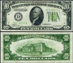 FR. 2005 D $10 1934 Federal Reserve Note Non-Mule Cleveland D-A Block DGS Choice CU