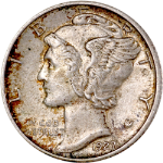 1927-P Mercury Dime - Split Bands