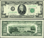 FR. 2076 L $20 1988-A Federal Reserve Note San Francisco L-E Block Gem CU
