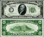 FR. 2002 C $10 1928-B Federal Reserve Note Philadelphia C-A Block DGS VF+