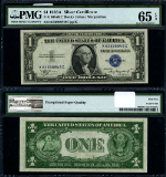 FR. 1608 $1 1935-A Silver Certificate K-C Block Gem PMG CU65 EPQ