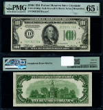 FR. 2152 D $100 1934 Federal Reserve Note Cleveland D-A Block DGS Gem PMG CU65 EPQ