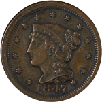 1847 Large Cent - Choice