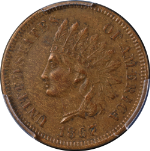 1867 Indian Cent PCGS AU50 Nice Eye Appeal Strong Strike