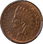 1883 Indian Cent PCGS MS63 RB Nice Eye Appeal Nice Strike