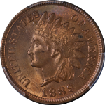 1889 Indian Cent PCGS MS64 RB Great Eye Appeal Strong Strike