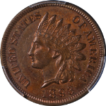 1893 Indian Cent PCGS MS63 BN Great Eye Appeal Strong Strike