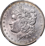 1878-CC Morgan Silver Dollar NGC MS63 Great Eye Appeal Strong Strike