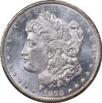 1878-CC Morgan Silver Dollar PCGS MS64 Blazing White Gem Strong Strike