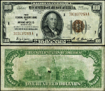 FR. 1890 I $100 1929 Federal Reserve Bank Note Minneapolis I-A Block VF