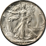 1941-D Walking Liberty Half PCGS MS66 Blazing White Gem Strong Strike