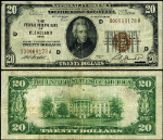 FR. 1870 D $20 1929 Federal Reserve Bank Note Cleveland D-A Block