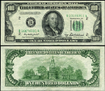 FR. 2059 B $100 1950-B Federal Reserve Note New York B-A Block AU