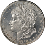 1878-P 8TF Morgan Silver Dollar VAM 17 Diagonal in 8 PCGS Unc Details