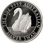2018-P Australian 1 Ounce Proof Silver Swan .9999 Fine OGP COA