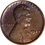 1922-D Lincoln Cent - Cleaned