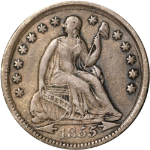 1855-P Seated Liberty Half Dime