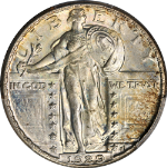 1929-P Standing Liberty Quarter CAC Sticker PCGS MS66 Superb Eye Appeal