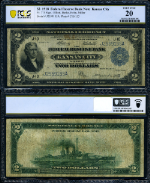 FR. 775 $2 1918 Federal Reserve Bank Note Kansas City PCGS VF20