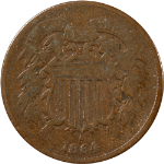 1864 Two (2) Cent Piece