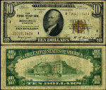 FR. 1860 I $10 1929 Federal Reserve Bank Note Minneapolis I-A Block Fine