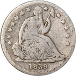 1839-P Seated Liberty Half Dime