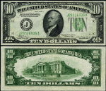FR. 2006 J $10 1934-A Federal Reserve Note Kansas City J-A Block XF