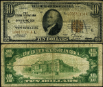 FR. 1860 L $10 1929 Federal Reserve Bank Note San Francisco L-A Block VG
