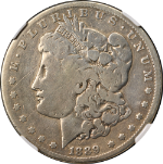 1889-CC Morgan Silver Dollar NGC Good Details Key Date Nice Strike