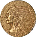 1916-S Indian Gold $5 PCGS AU58 Nice Eye Appeal Nice Strike