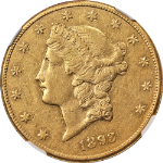 1893-CC Liberty Gold $20 NGC AU Details Key Date Nice Eye Appeal Nice Strike