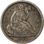 1838 Seated Liberty Half Dime - Small Stars