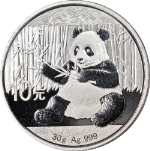 2017 China 10 Yuan 30 Gram Silver Panda PCGS MS69 1st Strike Silver Label STOCK