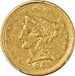 1851-O Liberty Gold $2.50 PCGS XF45 Nice Eye Appeal Nice Strike