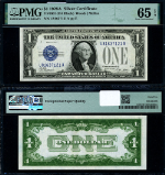 FR. 1601 $1 1928-A Silver Certificate U-A Block Gem PMG CU65 EPQ