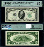 FR. 2010 DW $10 1950 Federal Reserve Note Cleveland D-A Block Gem PMG CU65 EPQ