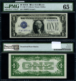 FR. 1601 $1 1928-A Silver Certificate Y-A Block Gem PMG CU65 EPQ