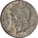 1891-P Morgan Silver Dollar NGC MS62 Nice Strike