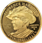 2014-W First Spouse Gold $10 Florence Harding NGC PF69 Ultra Cameo Early Release