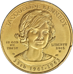 2015-W First Spouse Gold $10 Jacqueline Kennedy PCGS MS69 Mercanti Sign
