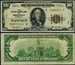FR. 1890 I $100 1929 Federal Reserve Bank Note Minneapolis I-A Block XF