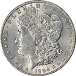 1894-S Morgan Silver Dollar Nice BU+ Key Date Great Eye Appeal Nice Strike