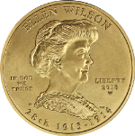2013-W First Spouse Gold $10 Ellen Wilson 1/2 Ounce .9999 Fine Capsule Only