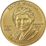 2013-W First Spouse Gold $10 Edith Wilson 1/2 Ounce .9999 Fine Capsule Only