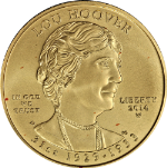 2014-W First Spouse Gold $10 Lou Hoover 1/2 Ounce .9999 Fine Capsule Only