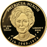 2016-W First Spouse Gold $10 Patricia Nixon 1/2 Ounce .9999 Fine Capsule Only